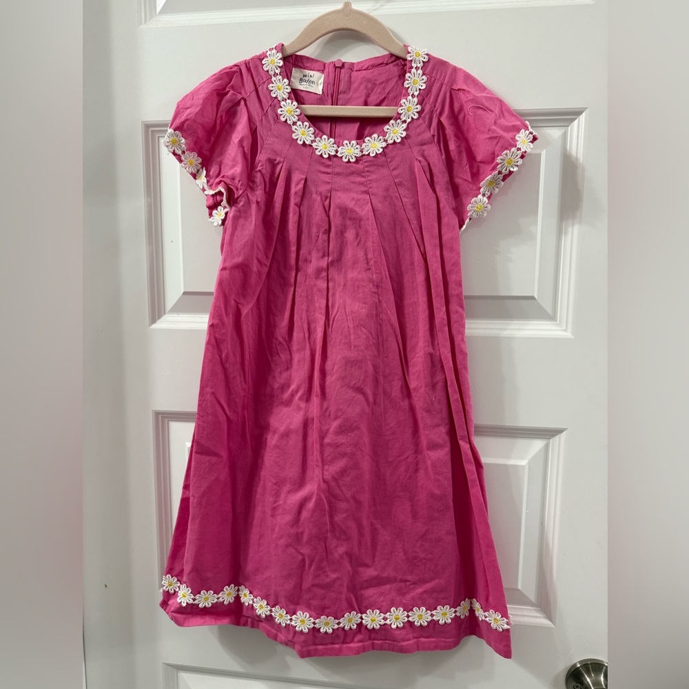 Mini Boden Pink Dress with Floral Accents